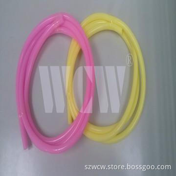 silicone Colored rubber tube for lighting